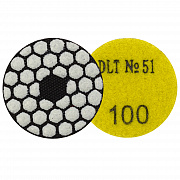Алмазный гибкий шлифовальный круг для гравера DLT №51, #100, 50мм, арт.2131