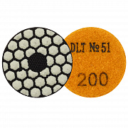 Алмазный гибкий шлифовальный круг для гравера DLT №51, #200, 50мм, арт.2132