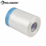 Укрывное полотно на малярной ленте Rollingdog WASHI-SHIELD 8 мкм, 55см x 30м, арт.81449